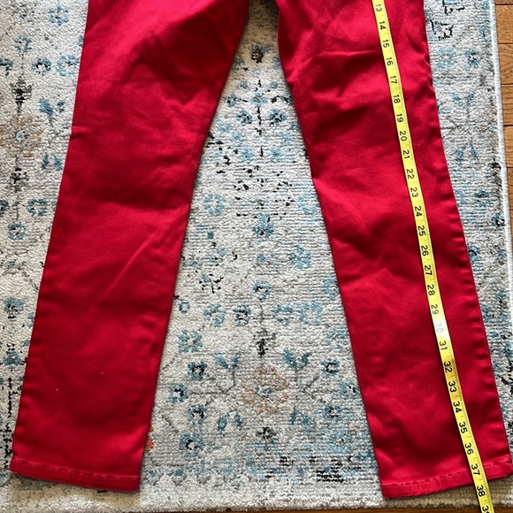 NYDJ Red Samantha Slim Jeans Size 2P - Picture 12 of 15